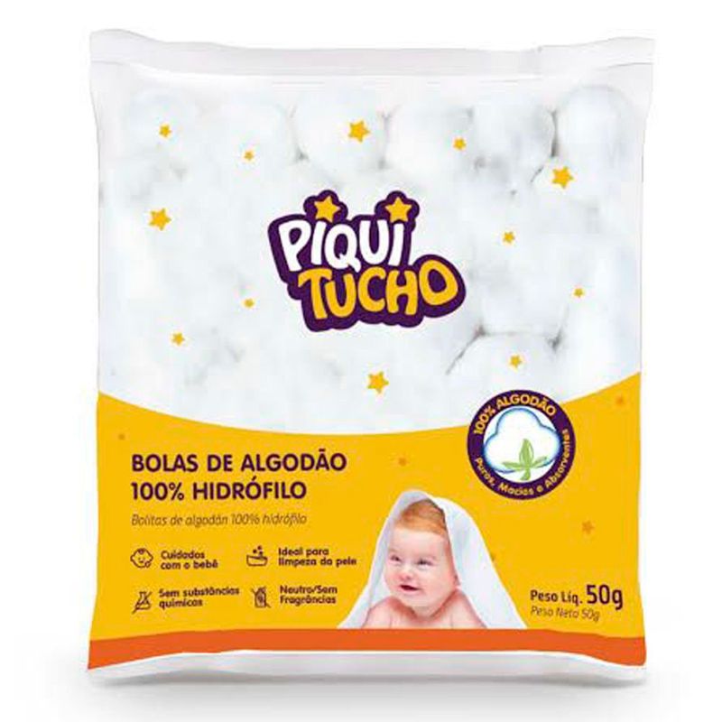 bolas de algodão piquitucho 50g