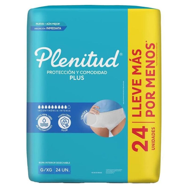 roupa intima plenitud protect plus g/xg 24 unidades