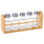 porta condimentos casita bambu 6 peças 80ml (mp)