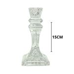 castiçal casita vidro cálcico 15cm (mp)