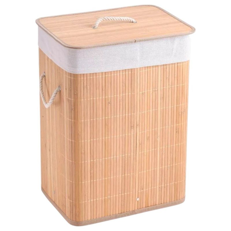 cesto organizador casita dobrável bambu 72 litros (mp)