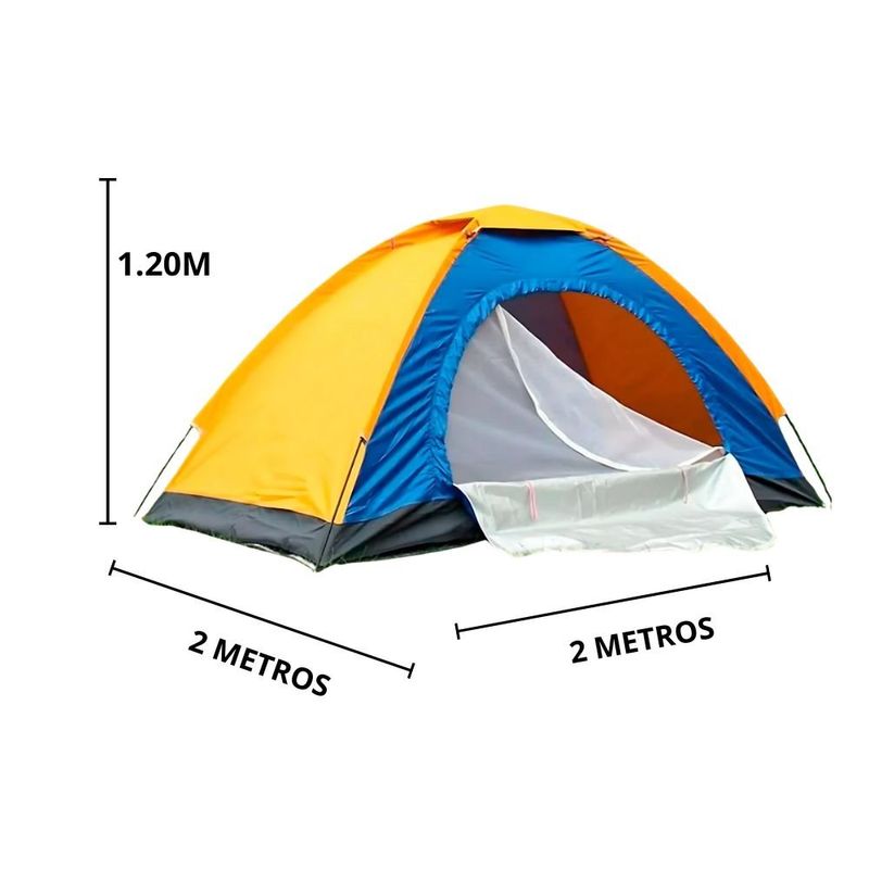 barraca para acampamento casita 3/4 pessoas 2x2 metros (mp)
