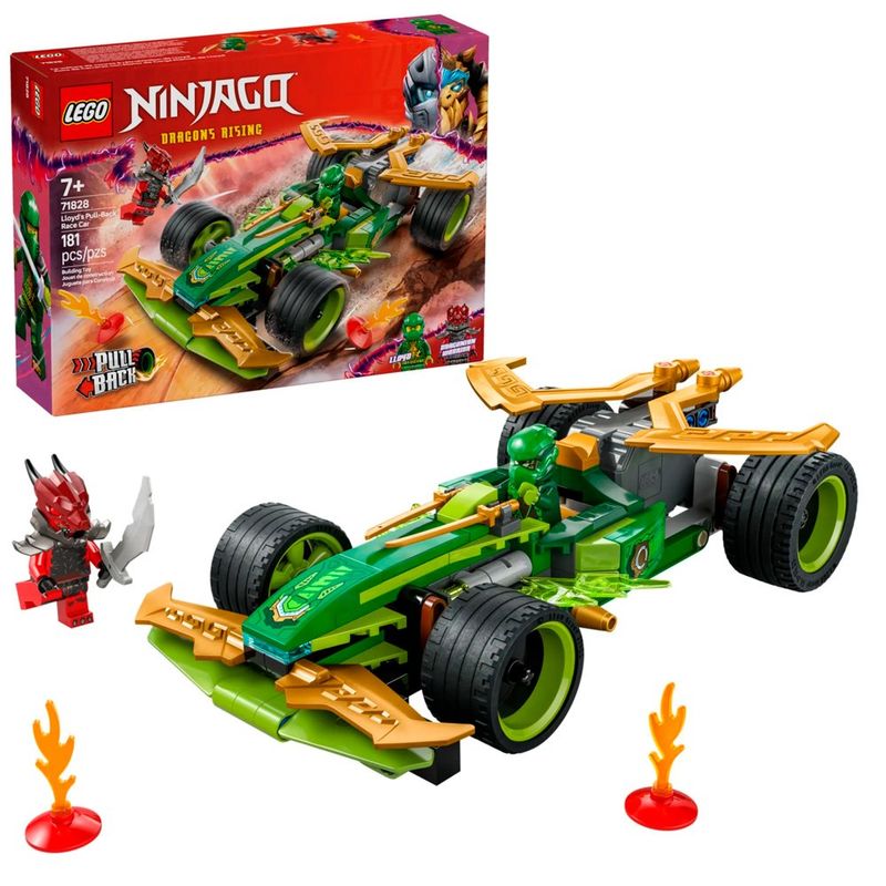 bloco lego ninjago carro de corrida lloyd 71828