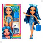 boneca mga rainbow high swim & style fashion doll skyler blue 507307