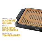 churrasqueira elétrica philco 127v preto pcq1500d