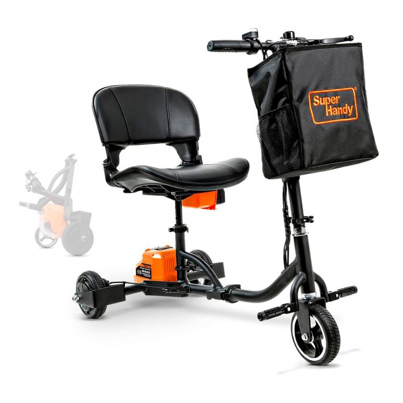 scooter elétrica superhandy 3 rodas dobrável a-bi