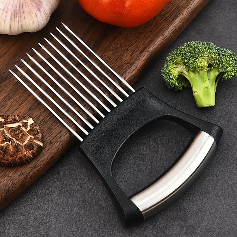 suporte para fatiar cebola inox rumcnjen - prata a-bi