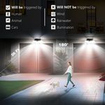 luzes solares ameritop com sensor de movimento led ip65 - branco 2 unidades a-bi