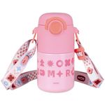 garrafa térmica infantil mor kids com alça 500ml rosa 8786