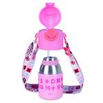 garrafa térmica infantil mor kids com alça 500ml rosa 8786