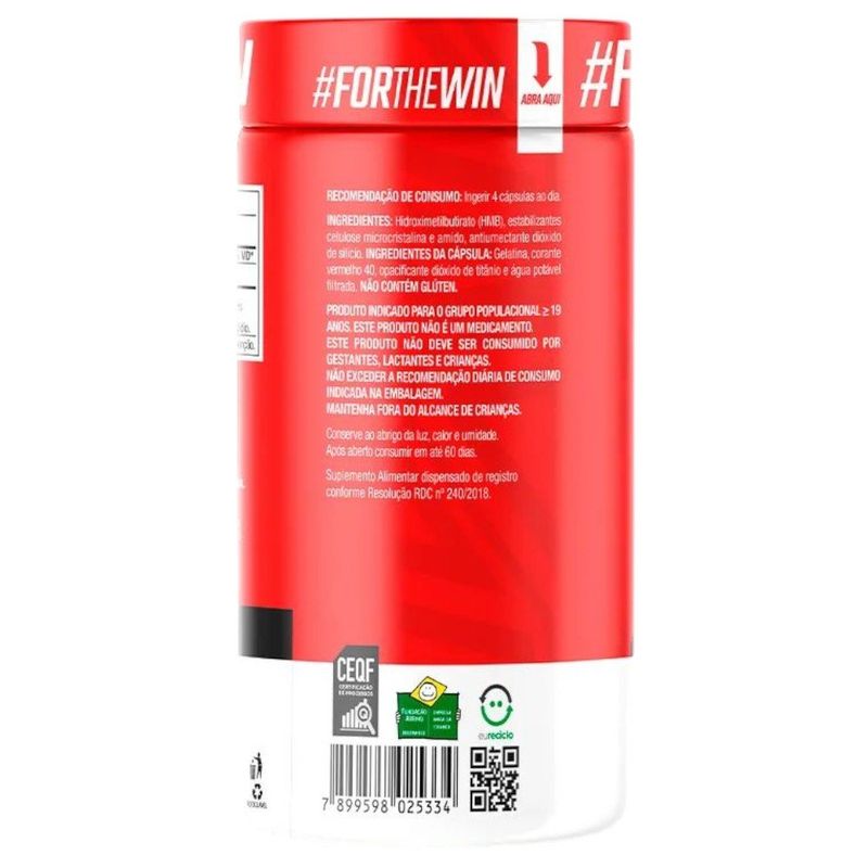 suplemento alimentar hmb hidroximetilbutirato ftw 500mg 120 cápsulas pa00071054 (mp)