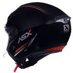 capacete asx city air solid brilho preto 62 (mp)