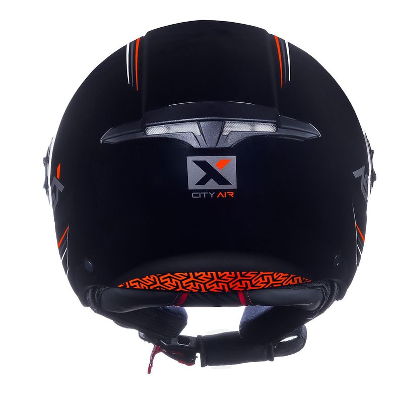 capacete asx city air solid brilho preto 62 (mp)