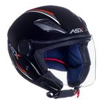 capacete asx city air solid brilho preto 62 (mp)