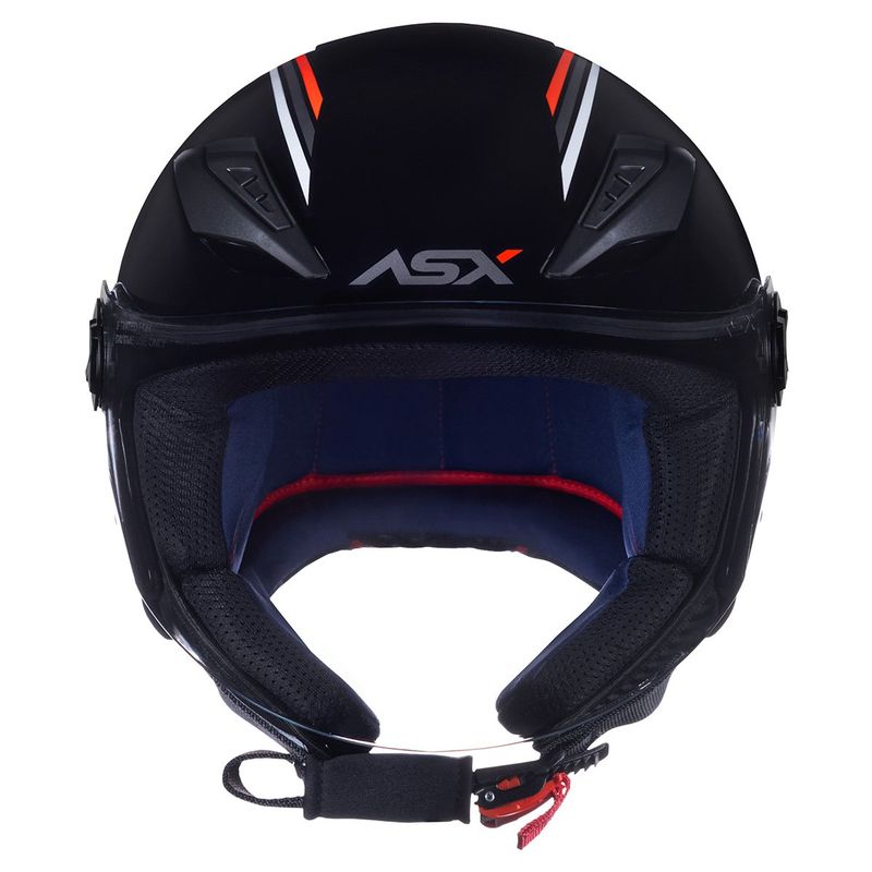 capacete asx city air solid brilho preto 62 (mp)