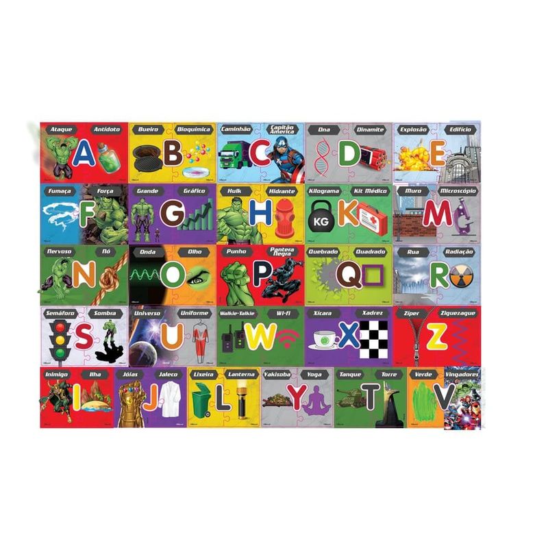 Jogo De Letra Mimo Marvel Hulk 1996