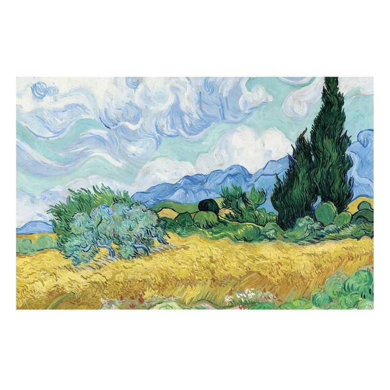 quebra-cabeça mimo 1000 peças campo de trigo van gogh 2603