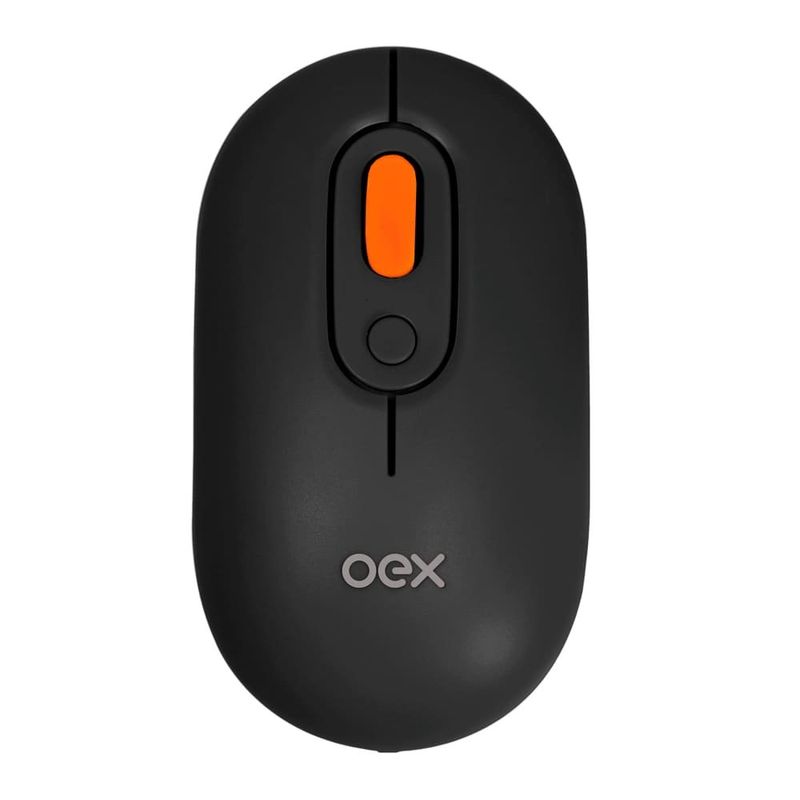 mouse com fio retrô oex preto ms604