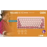 teclado retrô oex rosa tc510