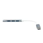 distribuidor de conexão hub type c para usb chumbo oex hb104