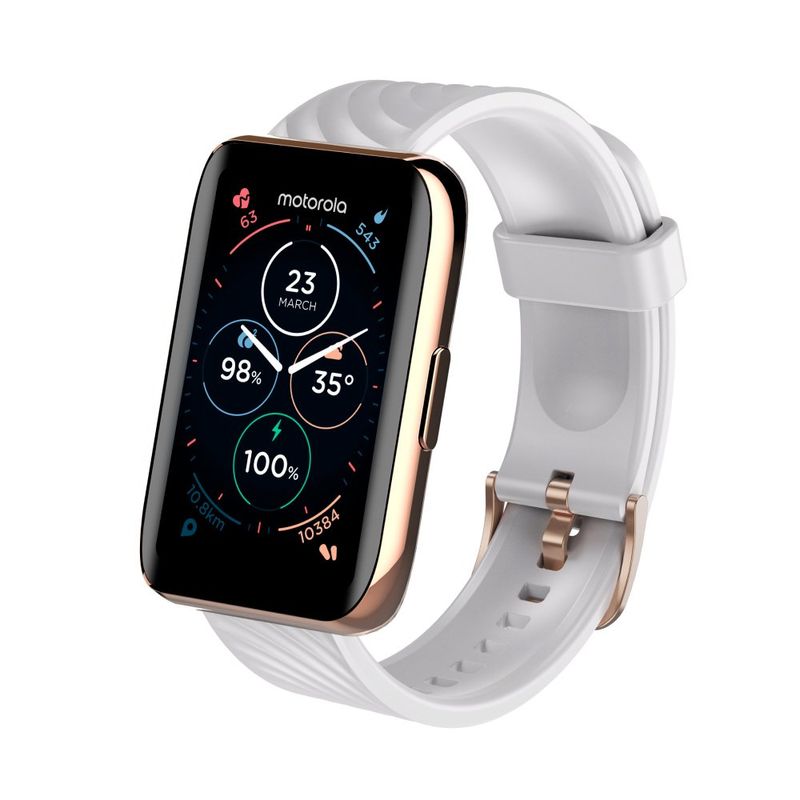 smartwatch motorola moto watch 70 rosa ouro