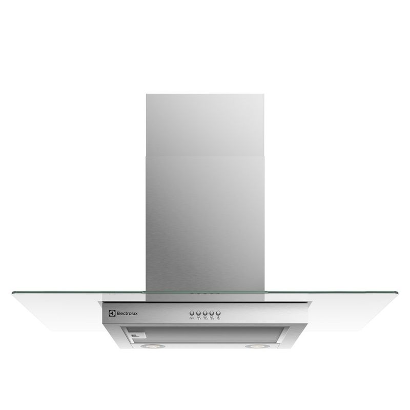 coifa de parede electrolux com luz de led efficient 90cm inox ce9vx