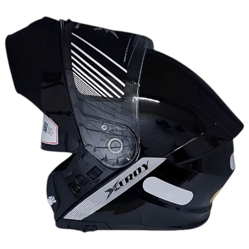 capacete ebf xtroy msv solid spec shine preto brilhoso 60 (mp)