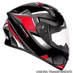 capacete ebf xtroy ff 526 rage preto brilhoso e vermelho 58 (mp)