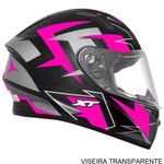 capacete ebf xtroy ff 526 crush preto fosco e rosa 60 (mp)