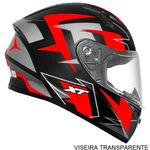 capacete ebf xtroy ff 526 crush preto fosco e vermelho 58 (mp)