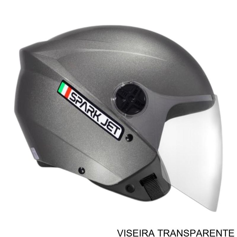 capacete ebf spark jet solid chumbo 60 (mp)