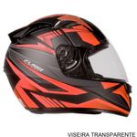 capacete ebf spark flash preto fosco e vermelho 60 (mp)