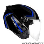 capacete ebf spark jet speed preto e azul 60 (mp)