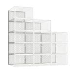 sapateira pinkpum 12 caixas para armazenamento branco a-bi