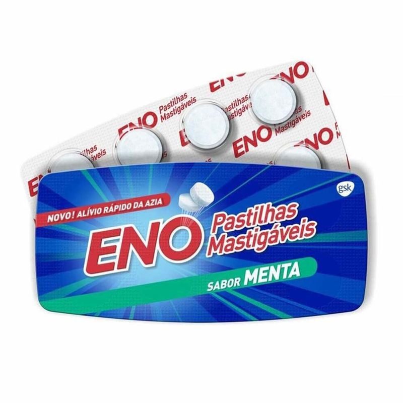 pastilhas mastigáveis eno sabor menta 8 unidades