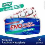 pastilhas mastigáveis eno sabor menta 8 unidades