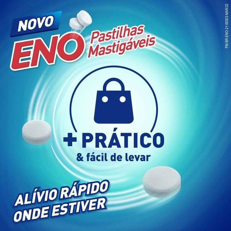 pastilhas mastigáveis eno sabor menta 8 unidades
