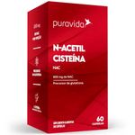 suplemento alimentar puravida nac n-acetil cisteína 60 cápsulas