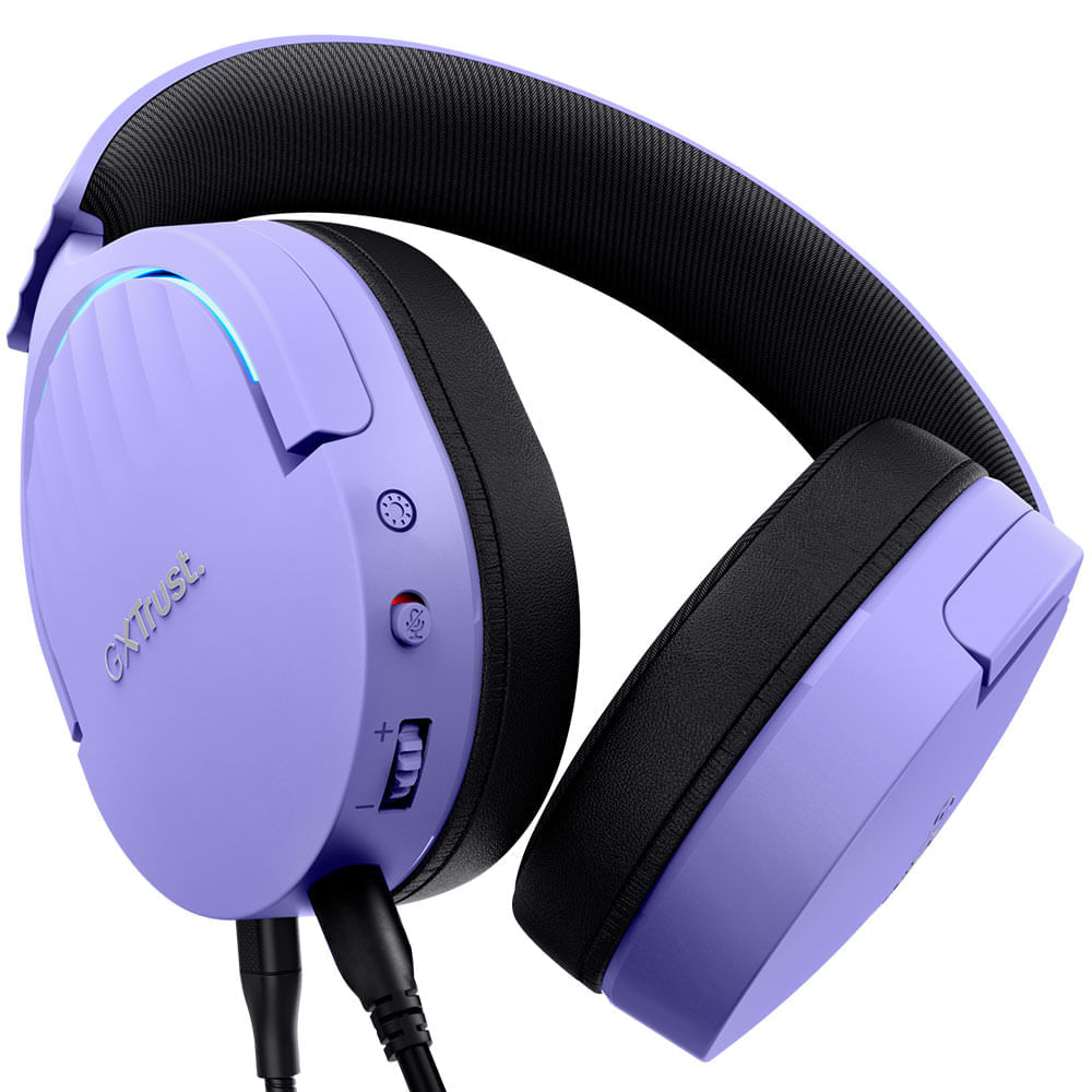 Headset Gamer Trust GXT 490P 7.1 Fayzo Roxo