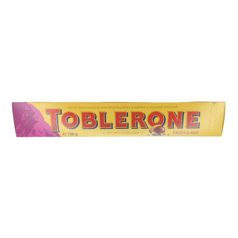 chocolate toblerone fruit & nut 100g