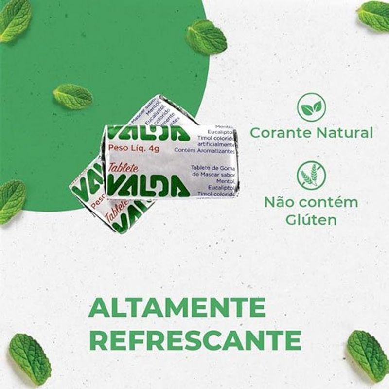 valda chiclete tablete 4g