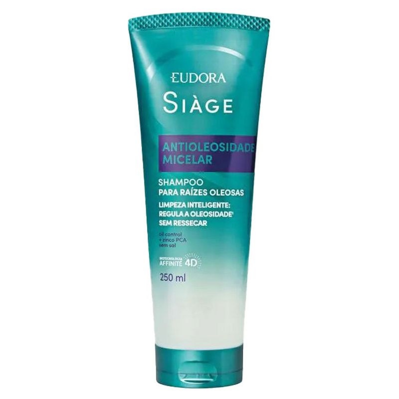 shampoo antioleosidade micelar eudora siàge 250ml