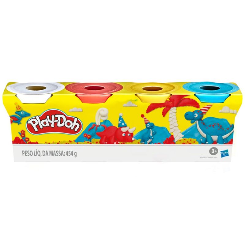 massa hasbro play doh modelar 4 potes sortido g0861
