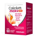 calcium maxx mdk 60 comprimidos revestidos 60 cápsulas maxinutri