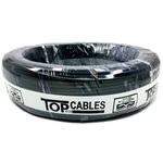 cabo elétrico 4mm 100 metros top cables preto (mp)