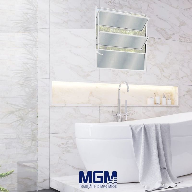 janela basculante de alumínio vidro mini boreal mgm 60x60cm soft branco (mp)