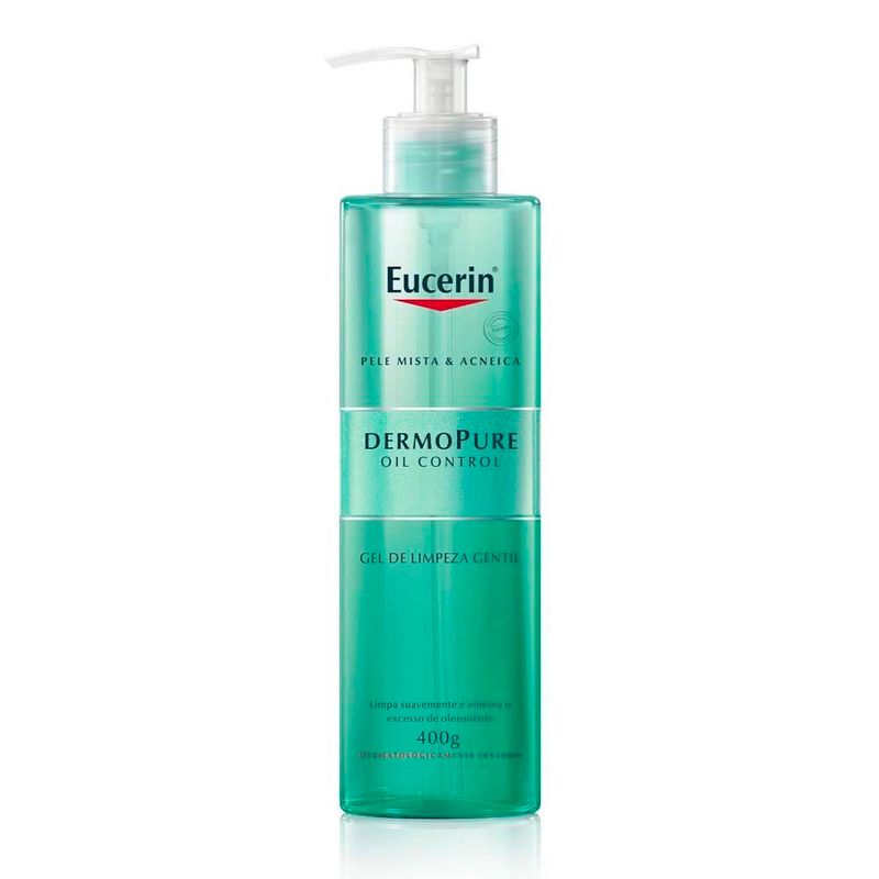 gel de limpeza eucerin dermo pure oil control gentil 400g