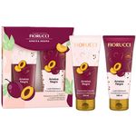 kit fiorucci sabonete líquido 200ml + loção hidratante 200ml ameixa negra