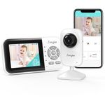 monitor para bebê com vídeo tela de 2.8" vox 360 smyke branco a-mbi