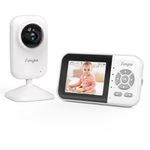 monitor para bebê com vídeo tela de 2.8" vox 360 smyke branco a-mbi